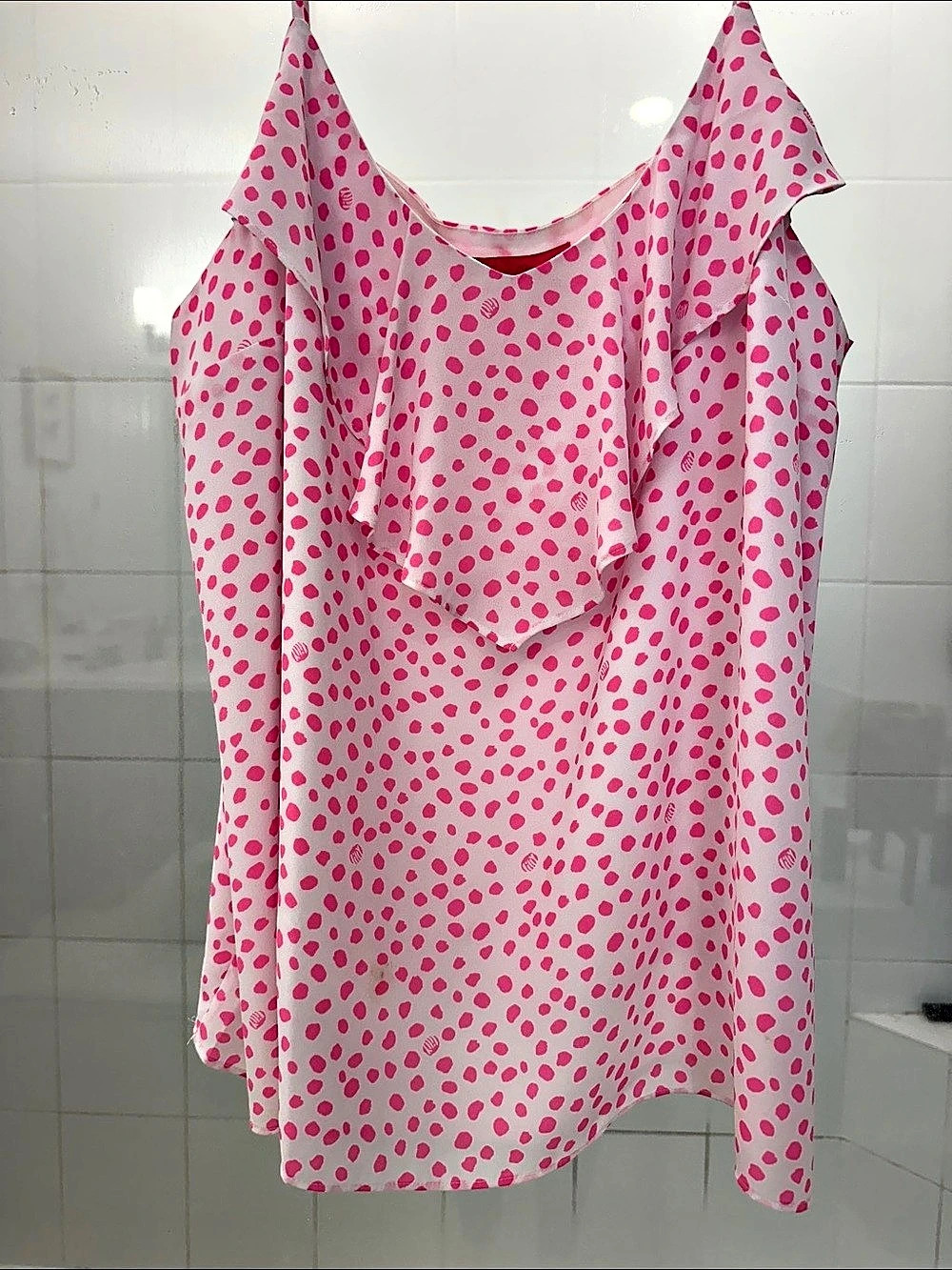 Lily Pulitzer Pink & White Animal Print Blouse Size XL Like New
